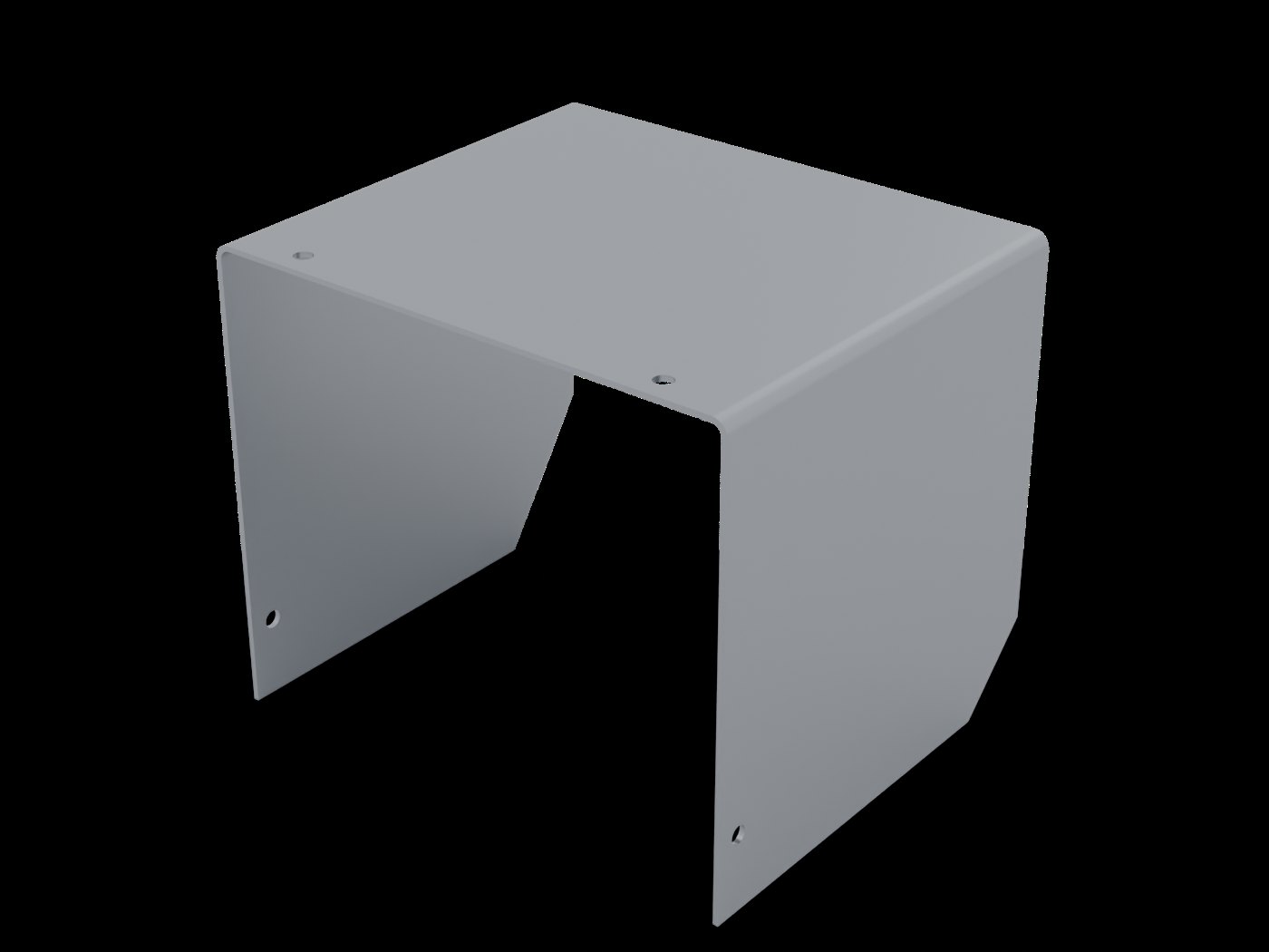 3D model of the bent cover
