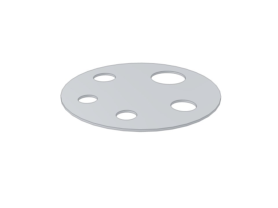 3D model: NW160 plate