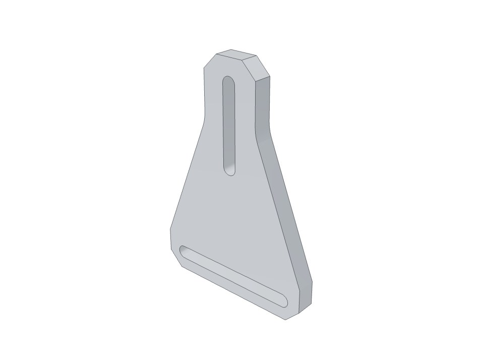 3D model: Bracket D0901550 v1 (upper AOSEM mounting bracket, test mass), 6061-T6