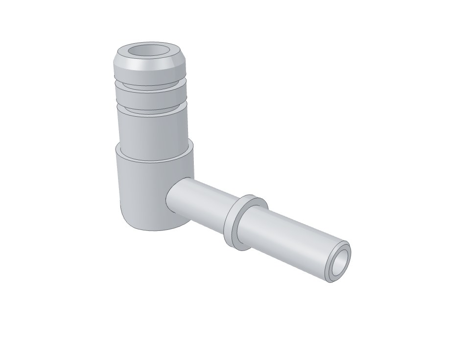 3D model: Angled fitting