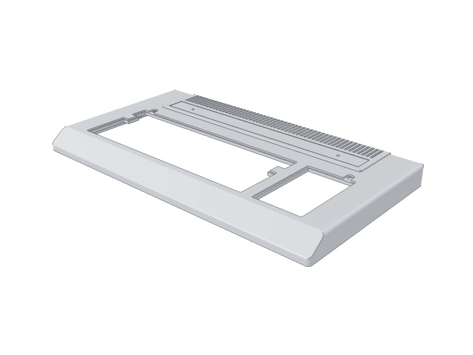 3D model: Vector-06C case, top cover (plastic)