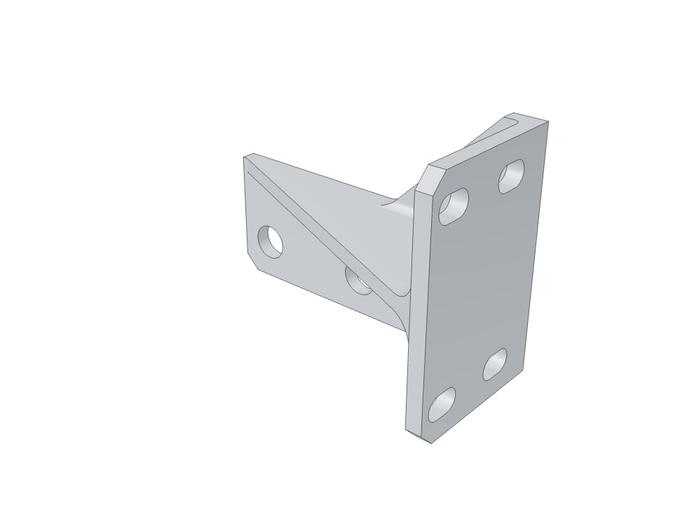 3D model: Angle bracket NASA 1004670 (AGC NAV DSKY)