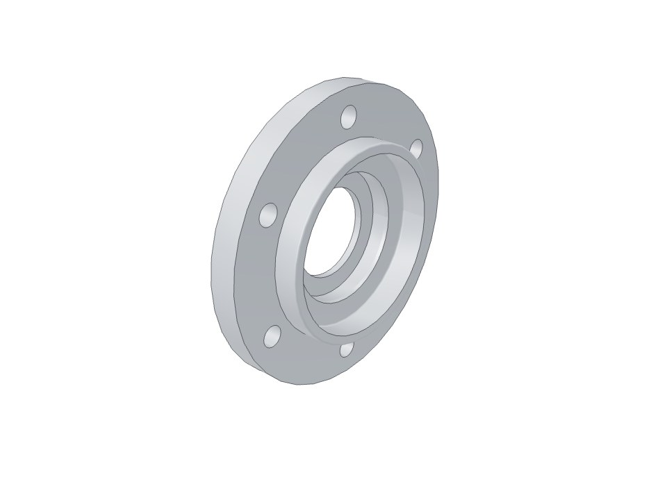 3D model: Open end cap MPST.01.00.04 (cast iron SCh25)