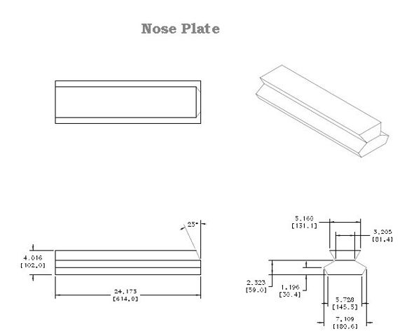 Drawing: Nose plate