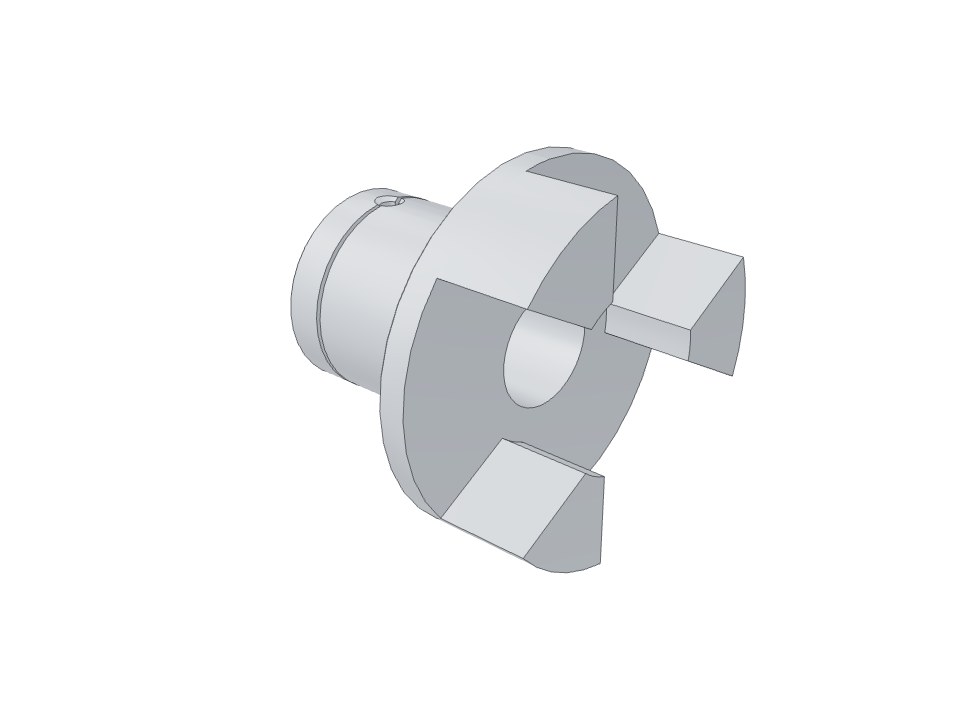 3D model: Coupling half 1021.04.03.001 (steel 35)