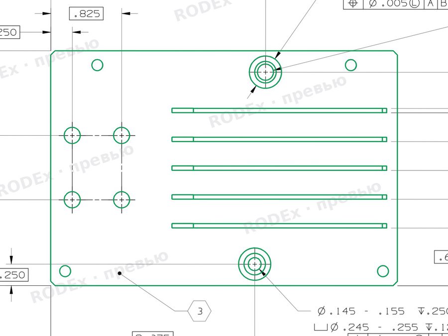 Model overlaid on the drawing: Top heatsink NIST 827-9999-906 (6061-T6)