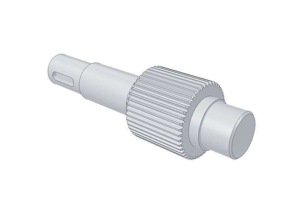 3D model: MPST.01.00.03 high-speed shaft (pinion shaft)
