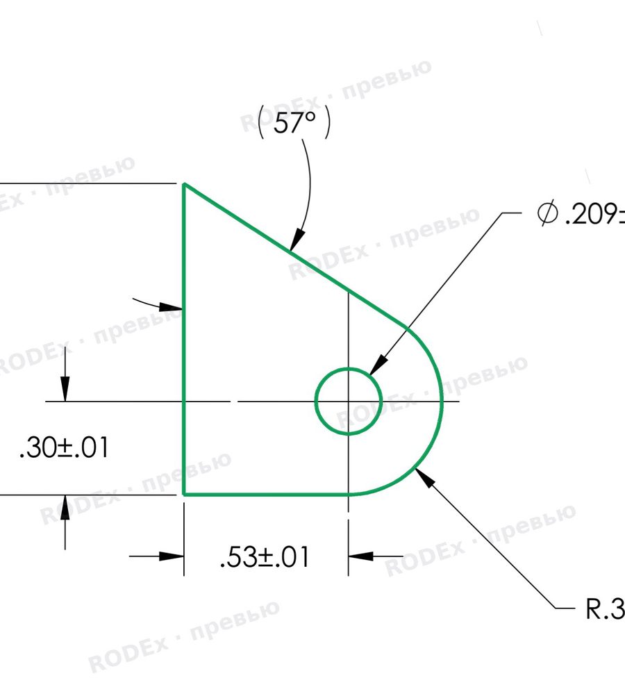 Model overlaid on the drawing: D1000536 v3 baffle brace bracket