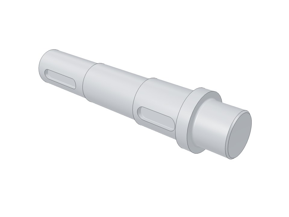 3D model: Low-speed shaft MPST.01.02.01